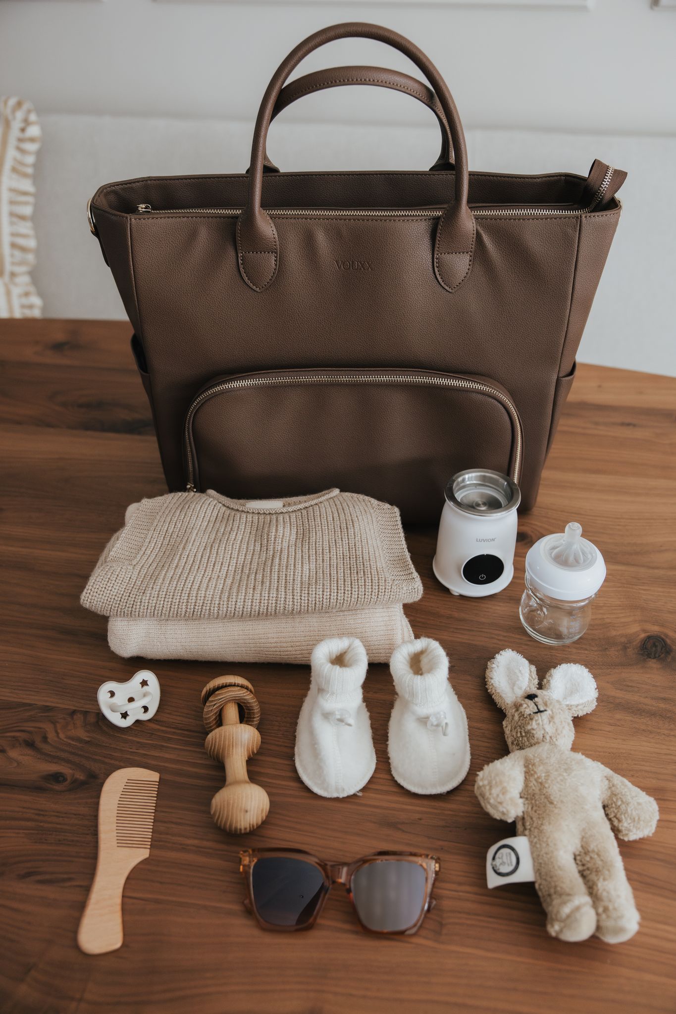 VOUXX Tote diaper bag Lina brown (complete set)
