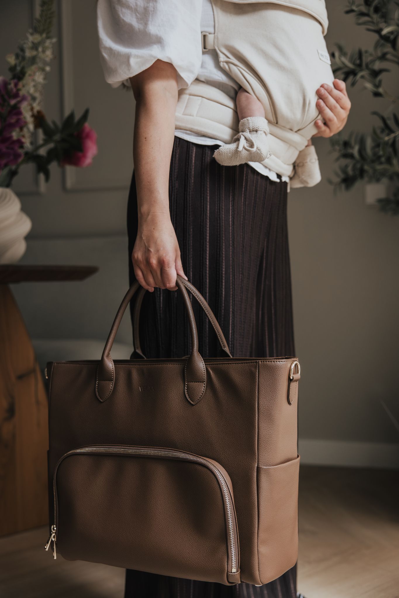 VOUXX Tote diaper bag Lina brown (complete set)