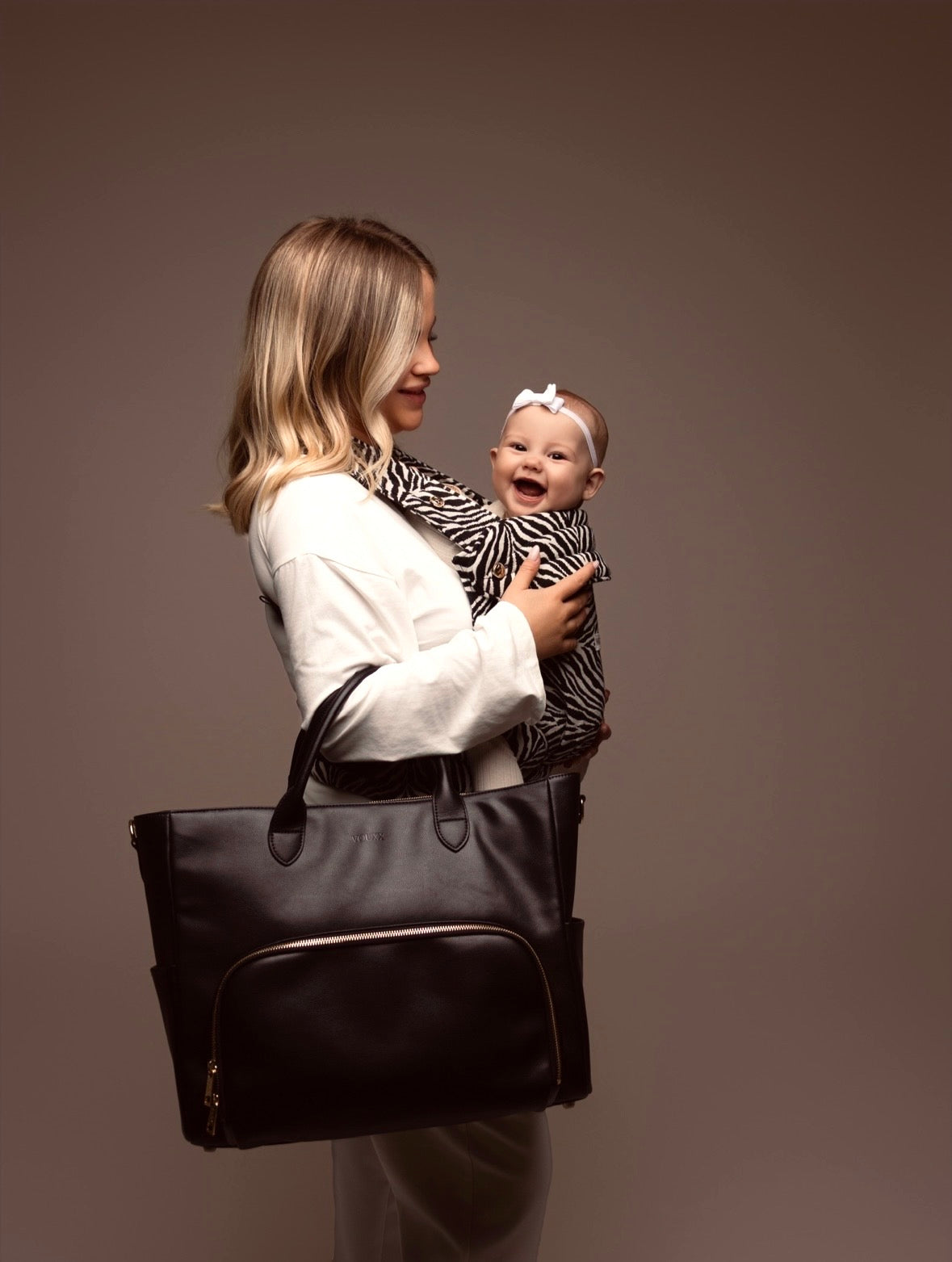 VOUXX Tote diaper bag Lina black (complete set)