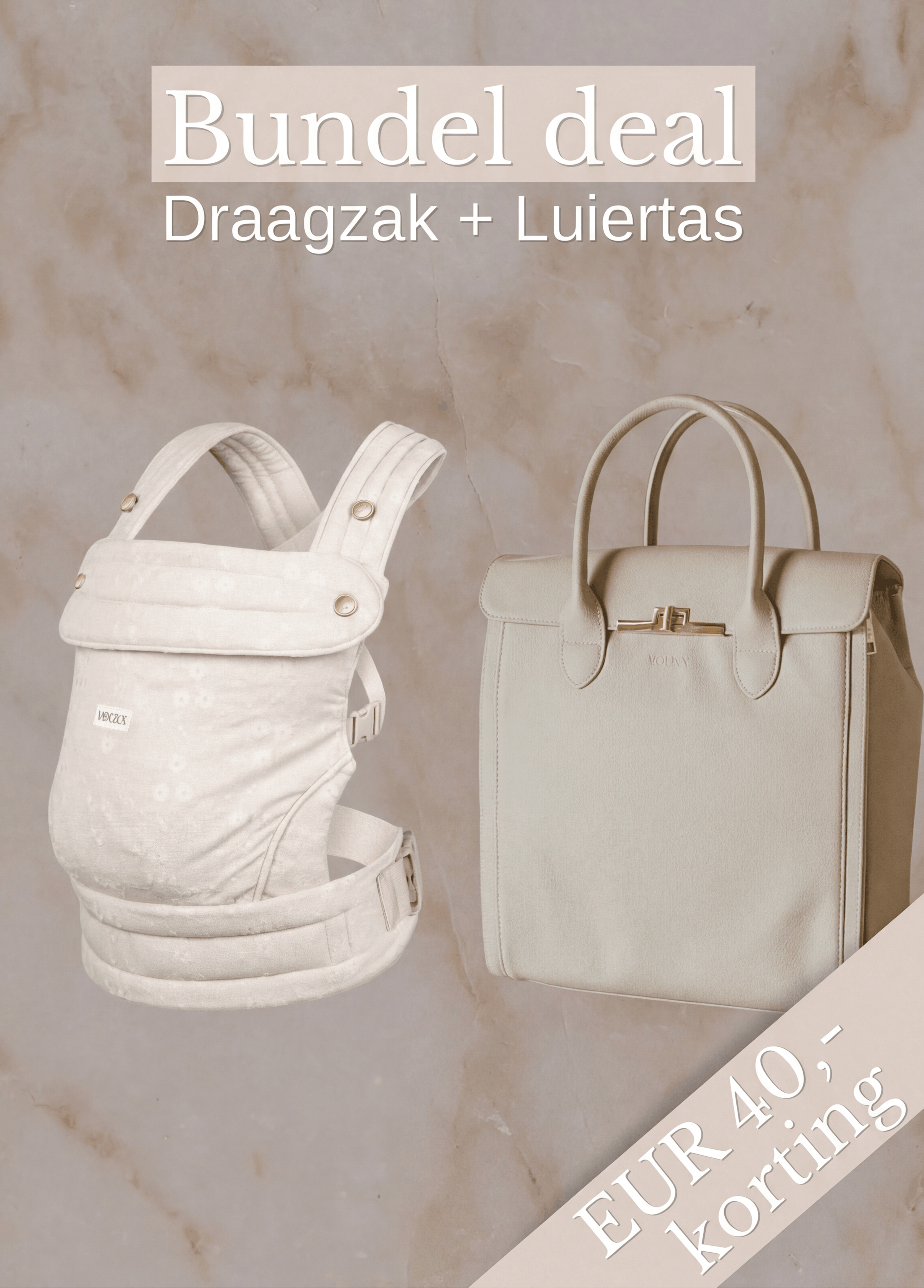 Bundel Deal draagzak & luiertas